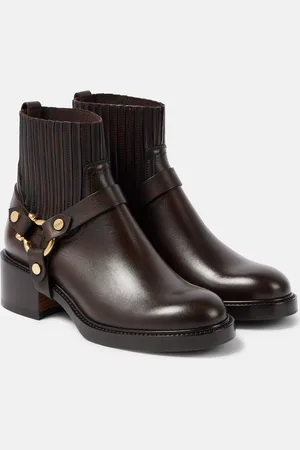 Chloé Chloé Botas biker Dakota de piel