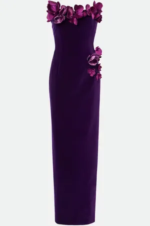 Oscar de la Renta Vestido de fiesta Orchid de terciopelo