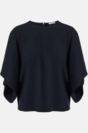 Fforme Top Tenley de crepé de mezcla de lana