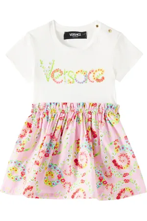 VERSACE Bebé - vestido de algodón floral