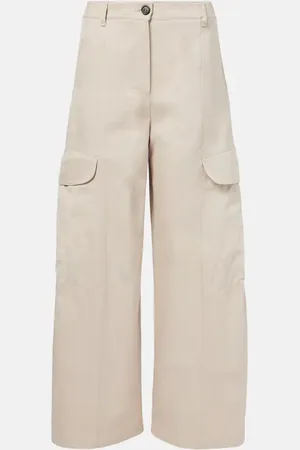 Max Mara Pantalones cargo de gabardina de algodón
