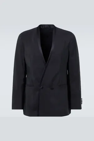 Giorgio Armani Blazer cruzado de mezcla de seda