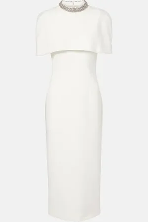 Roland Mouret Vestido de cóctel de crepé adornado