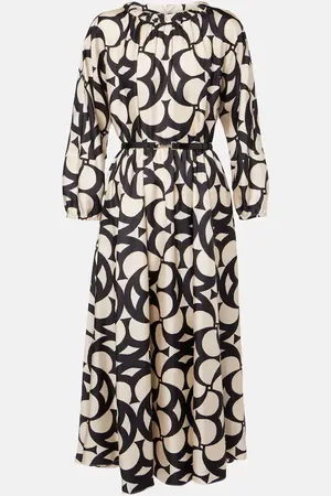 Max Mara Vestido largo Nina de sarga de seda