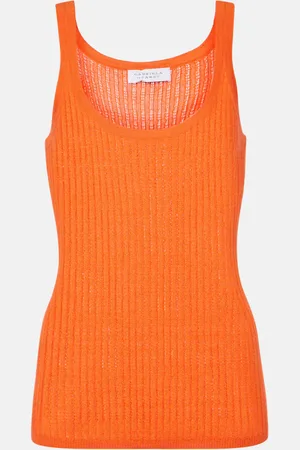 GABRIELA HEARST Tank top Nevin de pointelle de cachemir y seda
