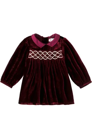 BONPOINT Bebé - vestido Trinité de terciopelo