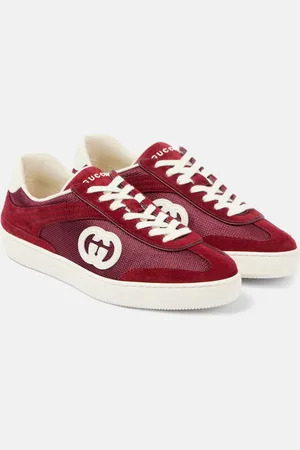 Gucci Zapatillas con ante y GG