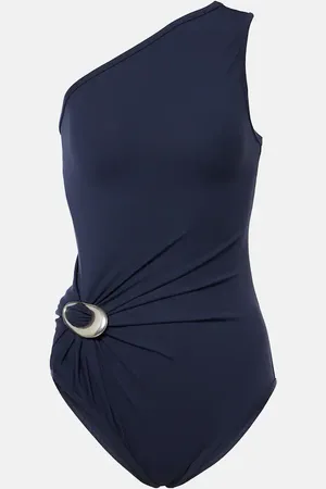 Bottega Veneta Bañador fruncido asimétrico