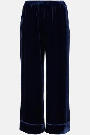 ASCENO Pantalones anchos Brescia de terciopelo