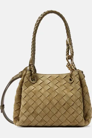 Bottega Veneta Bolso al hombro Parachute Small de ante