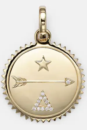 Foundrae Colgante Dream Medium de oro de 18 ct con diamantes