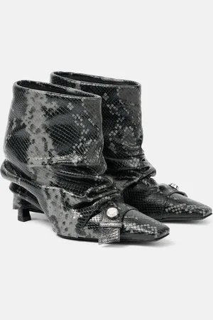 The Attico Botines Juno 95 de piel grabada
