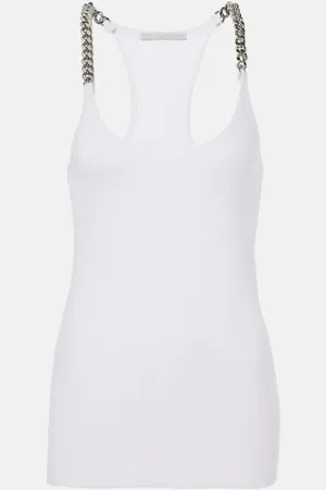 Stella McCartney Tank top de mezcla de algodón