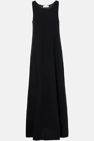EXTREME CASHMERE Vestido largo N°386 Elisa Short de cachemir