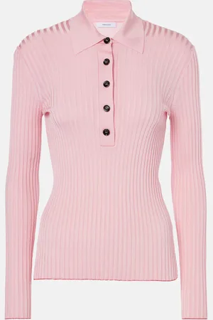 Salvatore Ferragamo Polo acanalado de punto