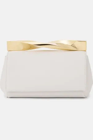 Aquazzura Clutch Twist Mini de piel