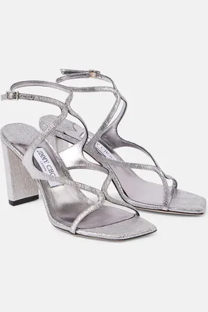Jimmy Choo Sandalias Azie 85 de piel metalizada