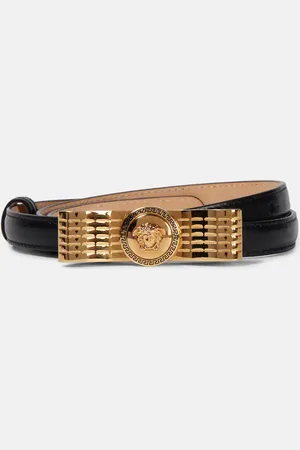 VERSACE Cinturón Gianni Ribbon de piel