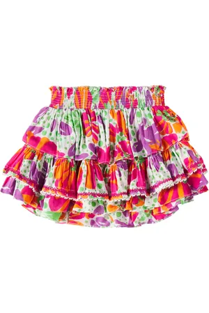 POUPETTE ST BARTH Falda Ariane floral a capas