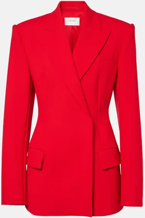 Sportmax Blazer Arco en lona de mezcla de lana