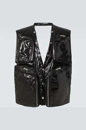 Rick Owens Chaleco cargo de algodón revestido