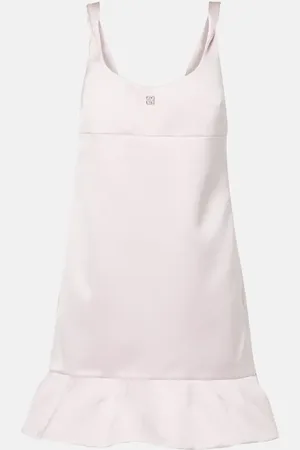 Givenchy Vestido corto 4G de satén con volantes