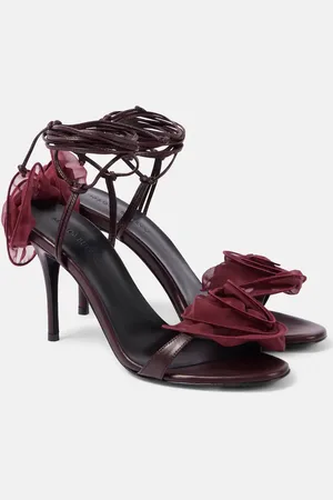 MAGDA BUTRYM Sandalias 90 de piel con aplique floral