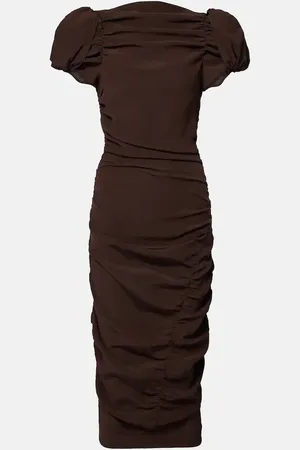 MAGDA BUTRYM Vestido midi de seda