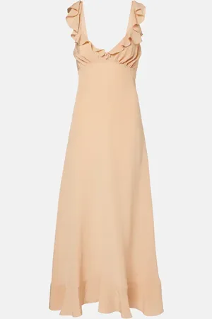 Chloé Chloé Vestido largo de crepé de china de seda