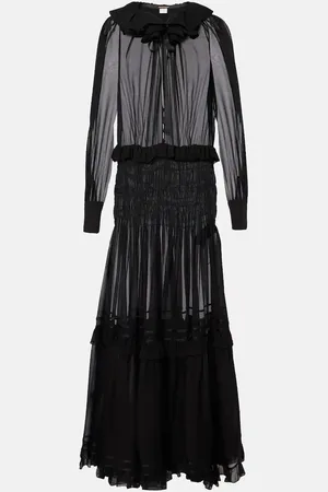 Saint Laurent Vestido de fiesta de seda