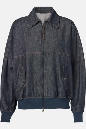 Brunello Cucinelli Chaqueta bomber de denim