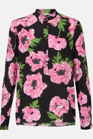 Stella McCartney Camisa Poppy de seda floral