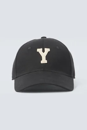 Saint Laurent Gorra de gabardina de algodón con parche