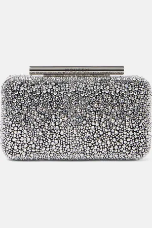 Alexander McQueen Clutch T-Bar con cristales