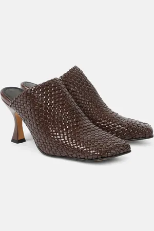 Souliers Martinez Mules trenzados Jacinta de piel