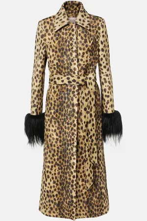 VALENTINO Abrigo de lana Jaguar Spots con VGold