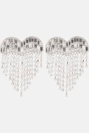 Self-Portrait Pendientes Heart con cristales