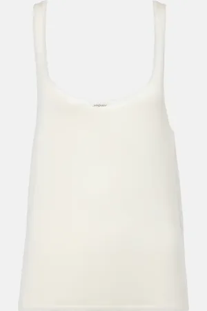 Saint Laurent Tank top de cachemir, lana y seda