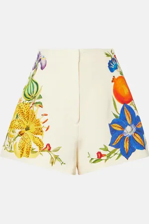 ALÉMAIS Alémais Shorts Flores de tiro alto florales