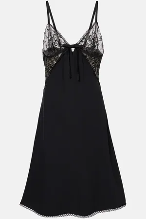 Alessandra Rich Vestido lencero de satén