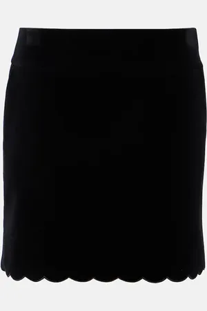 Chloé Chloé Minifalda festoneada de terciopelo