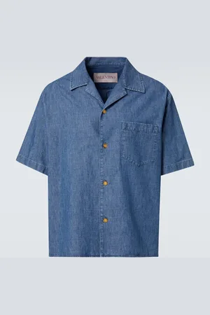 VALENTINO Camisa bowling de denim