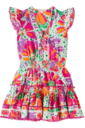 POUPETTE ST BARTH Vestido fruncido Anais de algodón floral