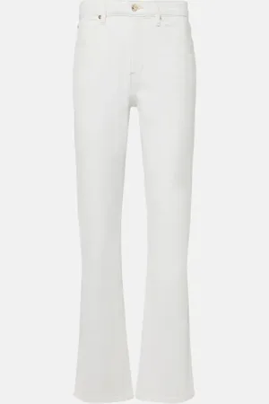 Frame Jeans rectos The Ruler de tiro alto