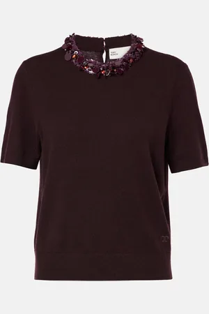 Tory Burch Jersey de lana y cachemir con lentejuelas