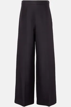 Joseph Pantalones anchos Alana de lana y seda