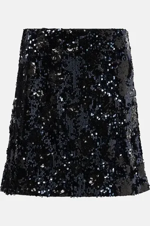 Dorothee Schumacher Minifalda floral con lentejuelas