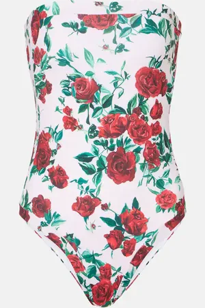 ALEXANDRA MIRO Bañador Whitney floral con cinturón