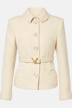 VALENTINO Chaqueta de tweed de mezcla de lana