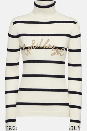Goldbergh Jersey Mimi con cuello alto a rayas